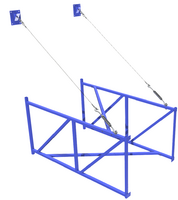 Ферма баскетбольная вынос 2 метра для щита из оргстекла 1,8х.1,05 метра - fgospostavki.ru - Дмитров