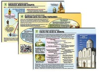 Комплект таблиц по истории "История России с древних времен" раздаточные (цветные, ламинированные, А4, 10 штук) - fgospostavki.ru - Дмитров