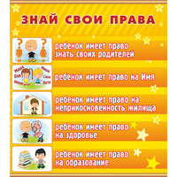 Стенд "Знай свои права" - fgospostavki.ru - Дмитров