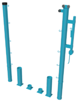 Стойки для большого тенниса с механизмом натяжения со стаканами - fgospostavki.ru - Дмитров