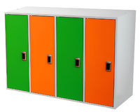 Шкаф-локер металлический 4-х местный с электронным замком - fgospostavki.ru - Дмитров