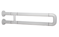 Поручень неоткидной двухопорный с антибактериальным покрытием (белый) - fgospostavki.ru - Дмитров