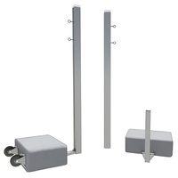 Бадминтонные стойки мобильные (с противовесами, на колесах) - fgospostavki.ru - Дмитров