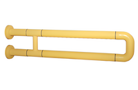 Поручень неоткидной двухопорный с антибактериальным покрытием (желтый) - fgospostavki.ru - Дмитров