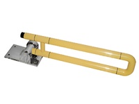 Поручень откидной с антибактериальным покрытием (желтый) - fgospostavki.ru - Дмитров