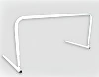 Барьер тренировочный регулируемой высоты (кнопочный фиксатор) - fgospostavki.ru - Дмитров