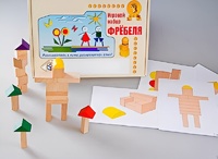 Игровой набор Фребеля "Конструктор деревянный без соединений-3" (Серия "Эксперимент") - fgospostavki.ru - Дмитров