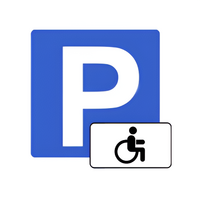 Трафарет для отрисовки знака стоянки для инвалидов 1600х800 миллиметров - fgospostavki.ru - Дмитров