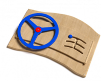 Дидактическая панель с автомобильным рулем - fgospostavki.ru - Дмитров