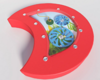 Настенный игровой модуль в виде части гусеницы с весами - fgospostavki.ru - Дмитров