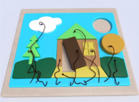 Настенная панель «Домик» - fgospostavki.ru - Дмитров