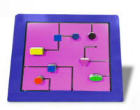 Тактильно-развивающая панель с геометрическими фигурами - fgospostavki.ru - Дмитров