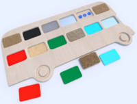 Тактильные разноцветные дощечки «Автобус» - fgospostavki.ru - Дмитров