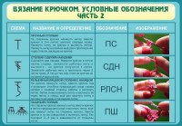 Стенд "Вязание крючком. Условные обозначения. Часть 2" - fgospostavki.ru - Дмитров