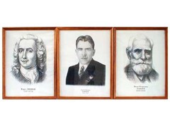 "Портреты выдающихся биологов" (деревянная рамка, под стеклом) - fgospostavki.ru - Дмитров