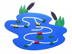 Сенсомоторное декоративно-развивающее панно "Река" - fgospostavki.ru - Дмитров