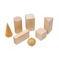 Набор "Тела геометрические" (деревянные) 14штук - fgospostavki.ru - Дмитров