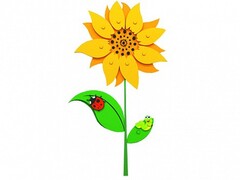 Сенсомоторное декоративно-развивающее панно "Подсолнух" - fgospostavki.ru - Дмитров