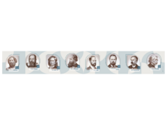 Стенд-лента "Выдающиеся ученые-физики" - fgospostavki.ru - Дмитров