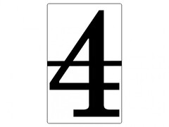 Набор магнитных карточек "Произвольный размер "4" (6 штук) - fgospostavki.ru - Дмитров