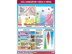 Таблица демонстрационная "Этапы взаимодействия человека и природы" (винил 100*140) - fgospostavki.ru - Дмитров