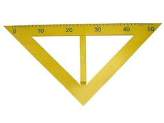 Угольник классный пластмассовый (45 и 45 градусов) - fgospostavki.ru - Дмитров