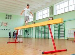 Бревно гимнастическое напольное постоянной высоты (700 мм) (5 м) - fgospostavki.ru - Дмитров