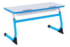 Парта SMARTY двухместная регулируемая по высоте с антивандальной кромкой - fgospostavki.ru - Дмитров