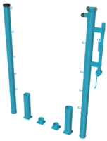 Стойки для большого тенниса с механизмом натяжения со стаканами - fgospostavki.ru - Дмитров