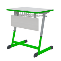 Парта NOMAD одноместная регулируемая по высоте с антивандальной кромкой - fgospostavki.ru - Дмитров