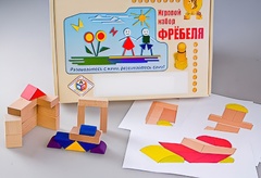 Игровой набор Фребеля "Конструктор деревянный без соединений-2" (Серия "Эксперимент") - fgospostavki.ru - Дмитров