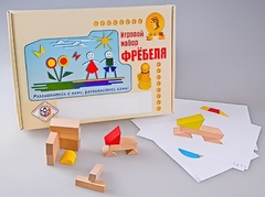 Игровой набор Фребеля "Конструктор деревянный без соединений-1" (Серия "Эксперимент") - fgospostavki.ru - Дмитров