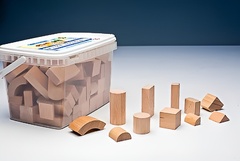 Игровой набор Фребеля "Конструктор" (111 элементов, бук, серия "Красота вокруг нас") - fgospostavki.ru - Дмитров