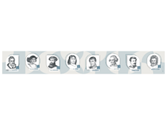 Стенд-лента "Выдающиеся путешественники и ученые-географы" - fgospostavki.ru - Дмитров