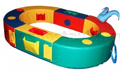 Манеж овальный 150х100х30 см (без мягкого дна) - fgospostavki.ru - Дмитров