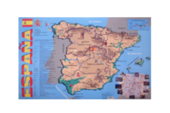 Учебная карта Испания на испанском языке - fgospostavki.ru - Дмитров