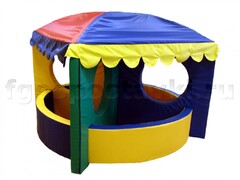 Сухой бассейн-трансформер "Карусель" 6 элементов с шариками - fgospostavki.ru - Дмитров