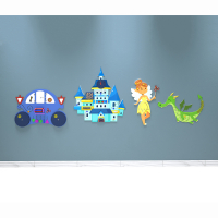 Комплект бизибордов «В сказочном королевстве» 4 в 1 - fgospostavki.ru - Дмитров