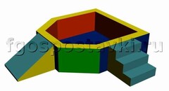 Сухой бассейн "Крепость" 1,5х1,2 метра - fgospostavki.ru - Дмитров