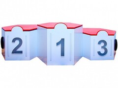 Электрифицированный интерактивный наградной пьедестал "Первый, второй, третий" - fgospostavki.ru - Дмитров