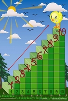 Интерактивная таблица на магнитах "Лесенка для счета" - fgospostavki.ru - Дмитров