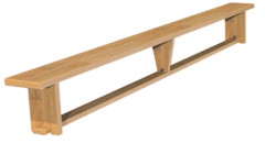 Скамейка гимнастическая (деревянные ножки) (4 м)  - fgospostavki.ru - Дмитров