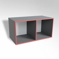 Открытая настенная полка-2-х секционная ТР2 ЛДСП  - fgospostavki.ru - Дмитров