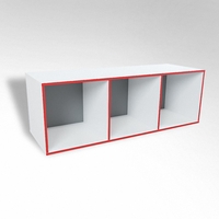 Открытая настенная полка-3-х секционная ТР3 ЛДСП  - fgospostavki.ru - Дмитров