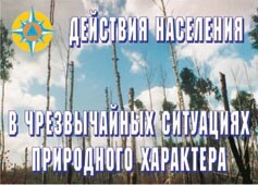 Комплект плакатов "Действия населения в ЧС природного характера" - fgospostavki.ru - Дмитров