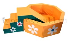 Бассейн "Ромашка" восьмигранный со ступенькой - fgospostavki.ru - Дмитров