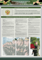 Стенд-уголок "Конституция Российской Федерации и Федеральный закон "О воинской обязанности и военной службе" - fgospostavki.ru - Дмитров