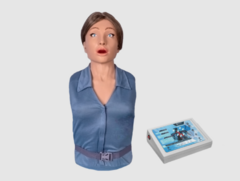 Тренажер-манекен взрослой пострадавшей женщины "Ирина" (голова, торс) для отработки приемов сердечно-легочной реанимации - fgospostavki.ru - Дмитров