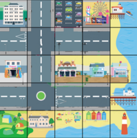 Тематическое поле-маршрутизатор «На берегу моря» для мини-робота Bee-Bot/Blue-Bot - fgospostavki.ru - Дмитров