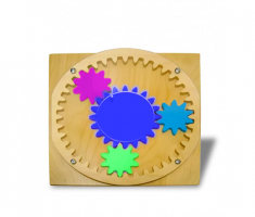 Тактильно-развивающая панель «Цветные шестеренки» - fgospostavki.ru - Дмитров